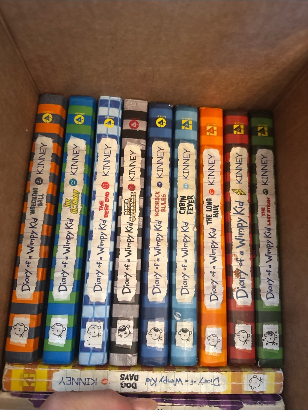 Diary of a Wimpy Kid series Hardcover Book Set by Kinney - 11 books Multicolor